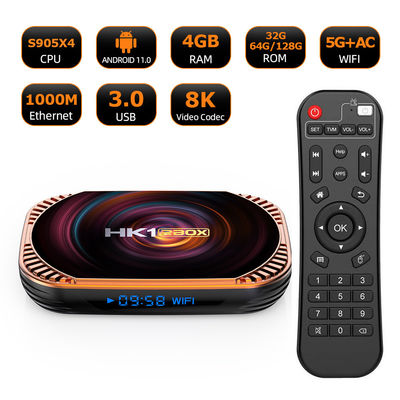 Akıllı Dreamlink IPTV Kutusu HK1RBOX-X4 8K 4GB 2.4G/5G Wifi Özel